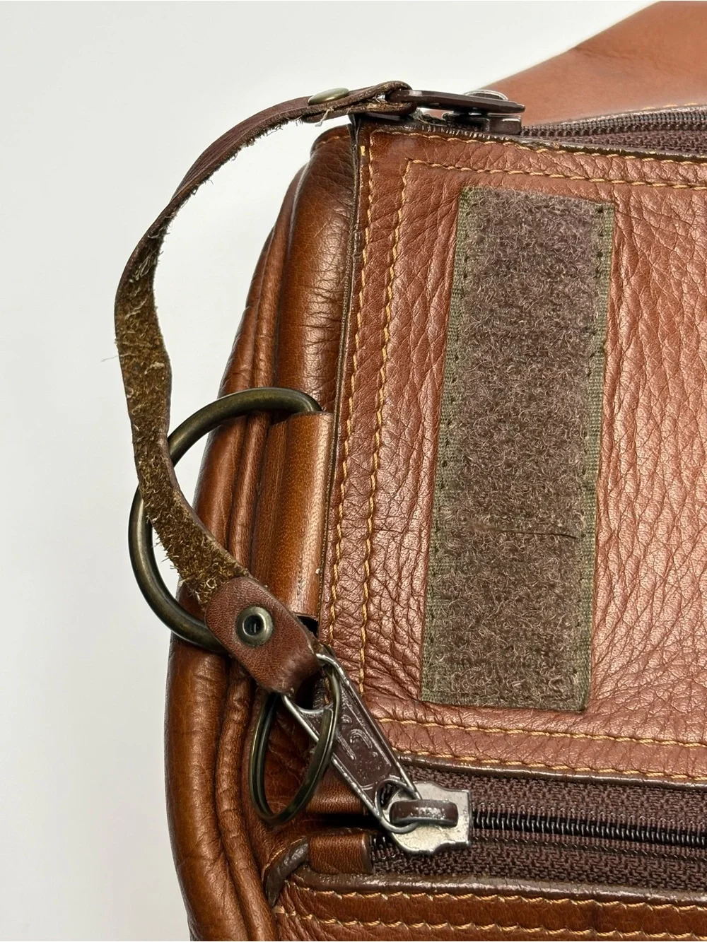 Buffalo David Bitton Cognac Leather Travel Duffel